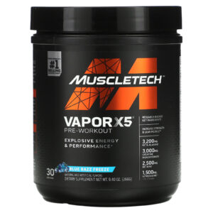 Muscletech VaporX5  Next Gen Pre Workout Blue Razz Freeze 266 g