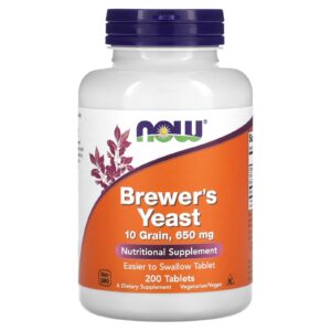 Now foods Brewer&rsquo;s Yeast 200 comprimés