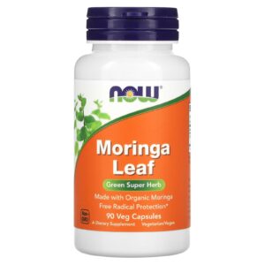 Now foods Moringa Leaf 90 Veg Capsules