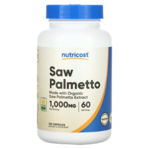 Nutricost Saw Palmetto 1000 mg 120 Capsules (500 mg per Capsule)
