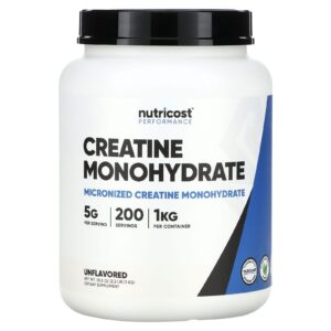 Nutricost Performance, Creatine monohydrate Non aromatisée 1 kg