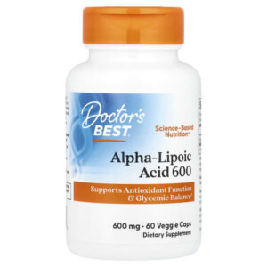 Doctor's Best, Alpha-Lipoic Acid 600, 600 mg, 60 Vegetable Capsules