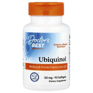 Doctor's Best, Ubiquinol with Kaneka Q+®, 50 mg, 90 softgel capsules