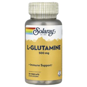 Solaray L-glutamine, 500 mg, 50 capsules