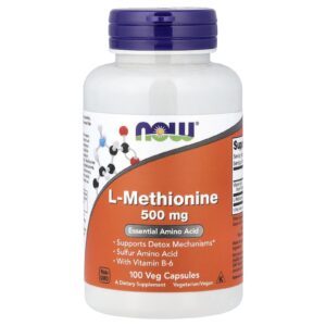 Now Foods L-Methionine 500 mg 100 Capsules