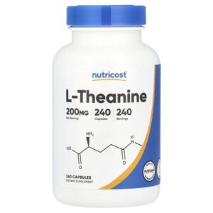 Nutricost L-theanine, 200 mg, Amino Acid 240 capsules