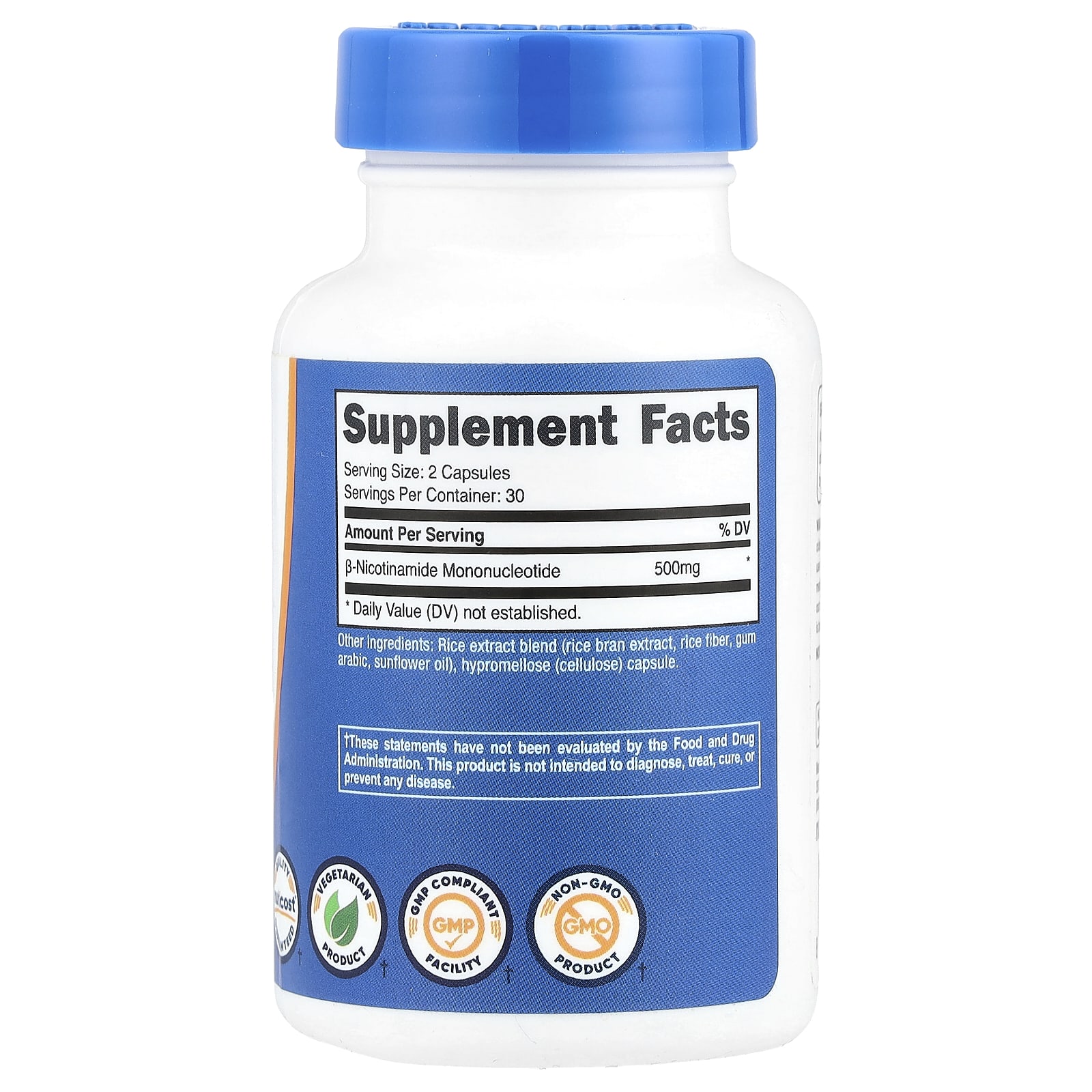 Nutricost NMN, 500 mg, 60 capsules (250 mg per capsule) – Image 2