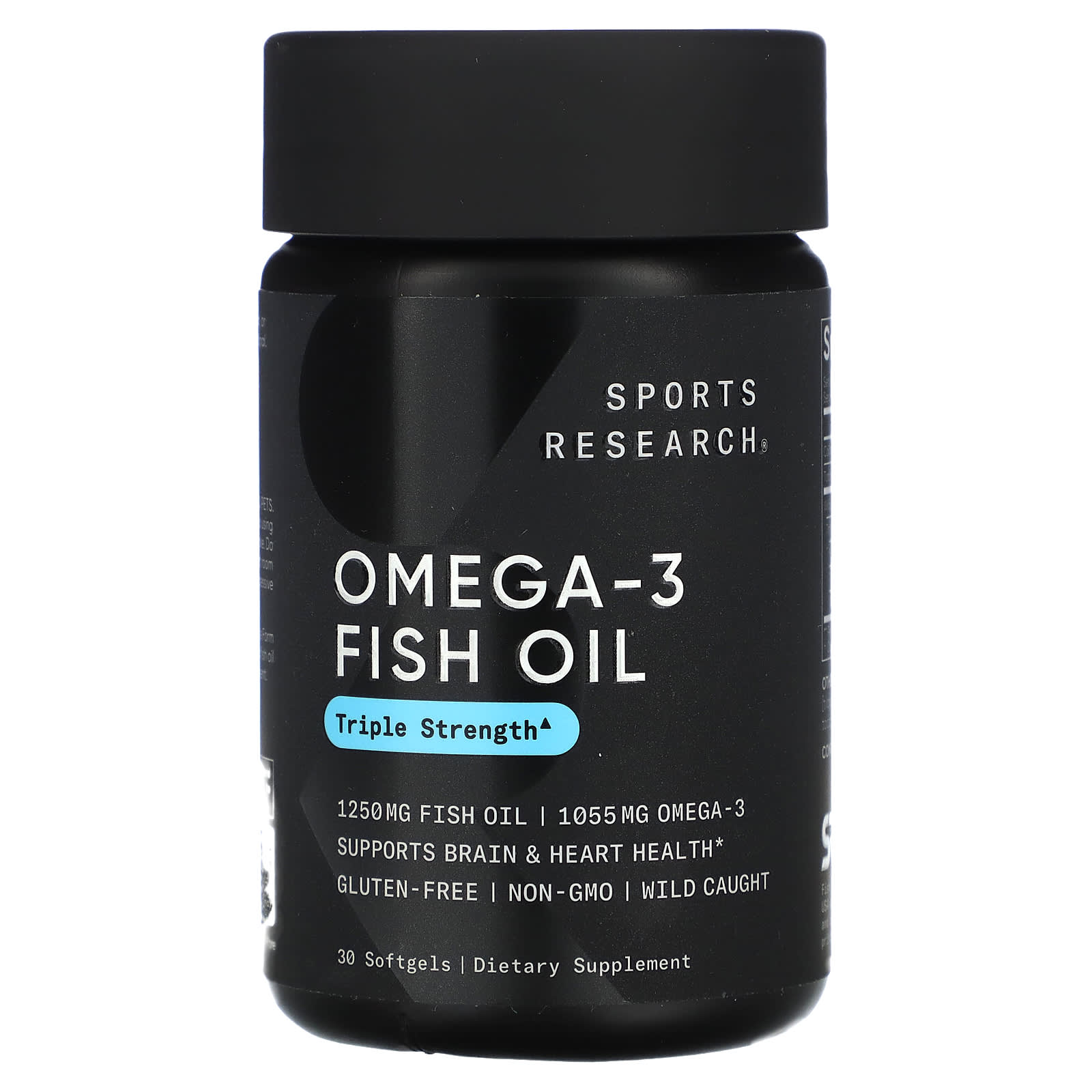 Sports Research Omega-3 Fish Oil, Triple Strength, 30 Capsules