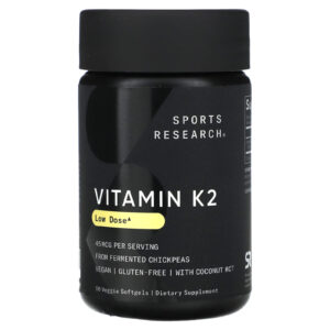 Sports Research Vitamin K2, 45 MCG 90 Vegetarian Softgels