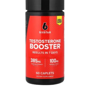 Muscletect SixStar, Six Star Pro Nutrition, Booster de Testosterone, Elite Series, 60 Comprimés