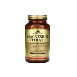 Solgar Citrat de magnésium, 120 comprimés