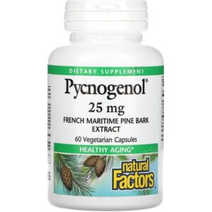 Pycnogenol, 25 mg, 60 capsules végétariennes