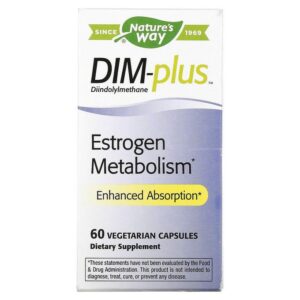 Nature'S Way DIM-Plus, Estrogen Metabolism, 60 Capsules Vegetarian