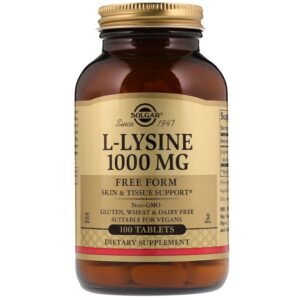 Solgar L-lysine, 1000 mg, 100 compr.