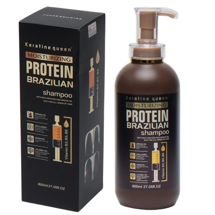 Keratine Queen Moisturizing Protein Brazilian Shampoo 800ml