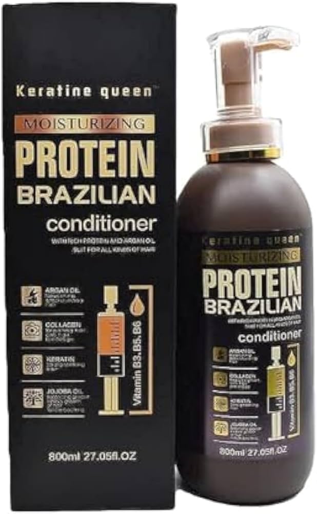 Keratine Queen Moisturizing Protein Brazilian Conditioner 800ml – Image 2