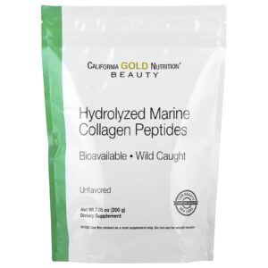 California Gold Nutrition, Peptides de collagène marin hydrolysé, Non aromatisé, 200 g