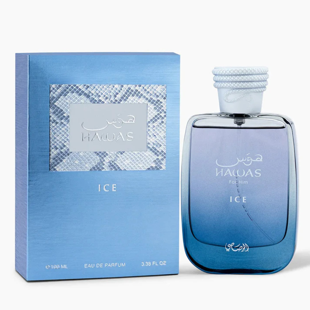 HAWAS ICE Eau de Parfum RASASI Pour Homme - 100ml – Image 2
