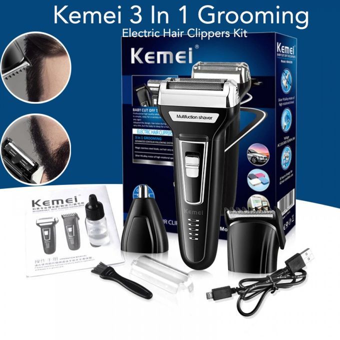 KEMEI –KM-6333 Professional Men’s 3IN1 Suit – Electric Hair Clippers – Image 3