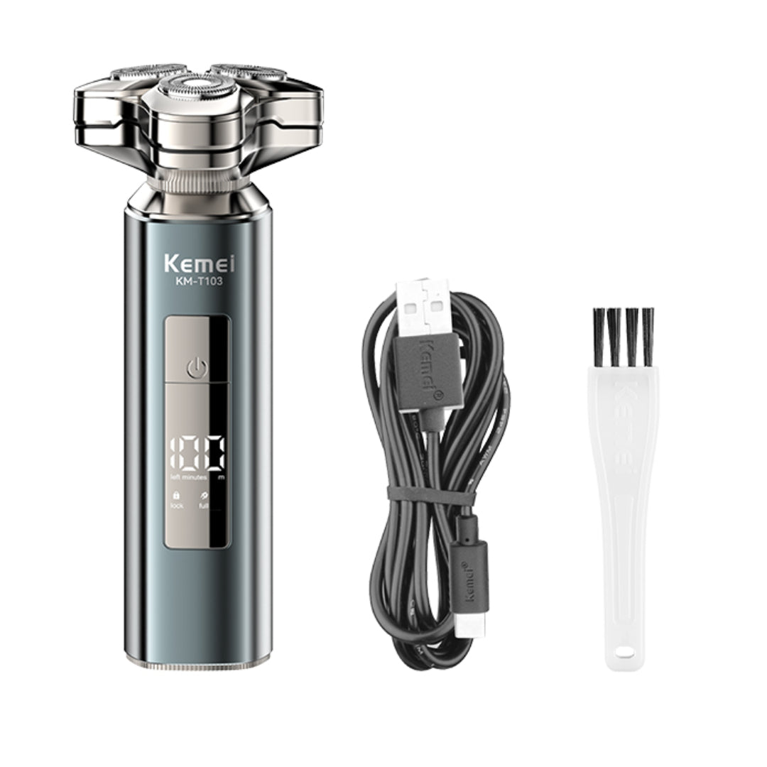 KEMEI KM-T103 Rasoir Électrique, Sécurité Magnétique – Lame Lavable, Portable - صورة 4