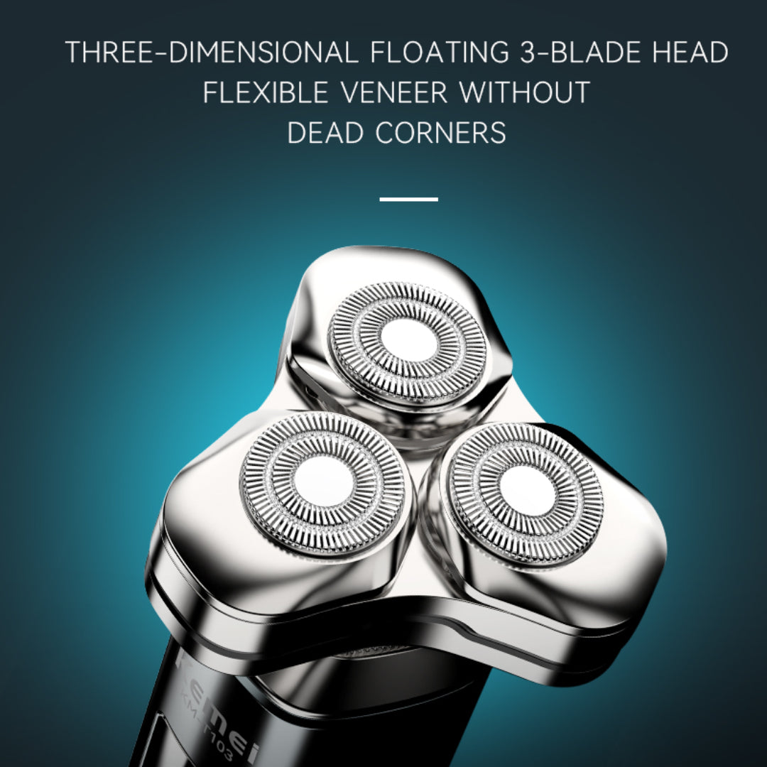 KEMEI KM-T103 Rasoir Électrique, Sécurité Magnétique – Lame Lavable, Portable - صورة 7