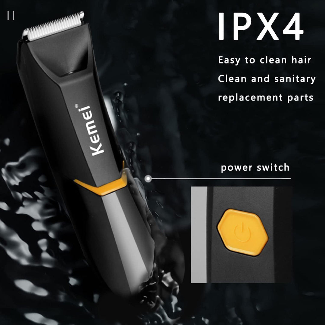 KEMEI KM-3208 – Tondeuse corps étanche, USB rechargeable, batterie 600mAh – Image 5