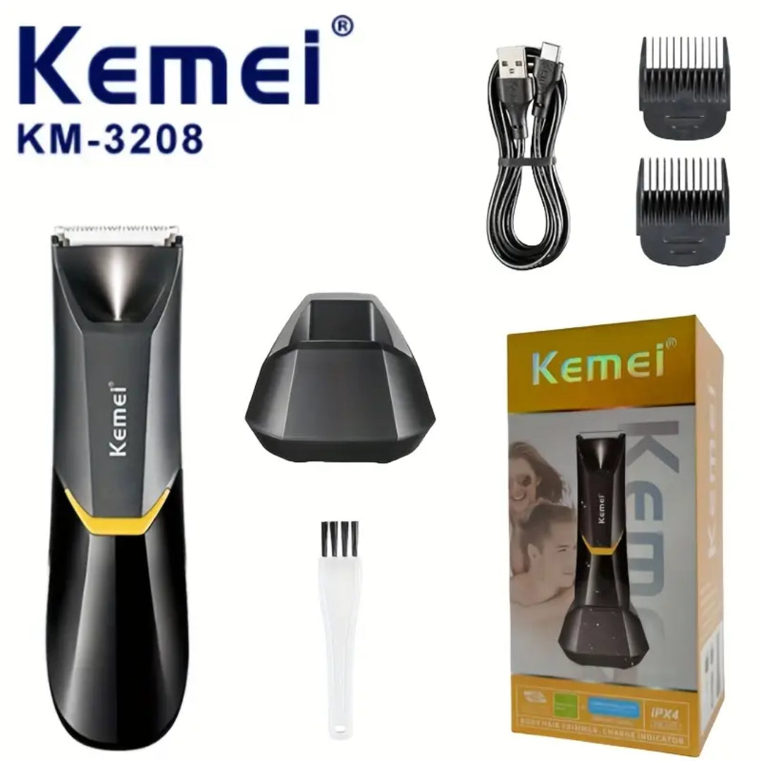 KEMEI KM-3208 – Tondeuse corps étanche, USB rechargeable, batterie 600mAh – Image 2