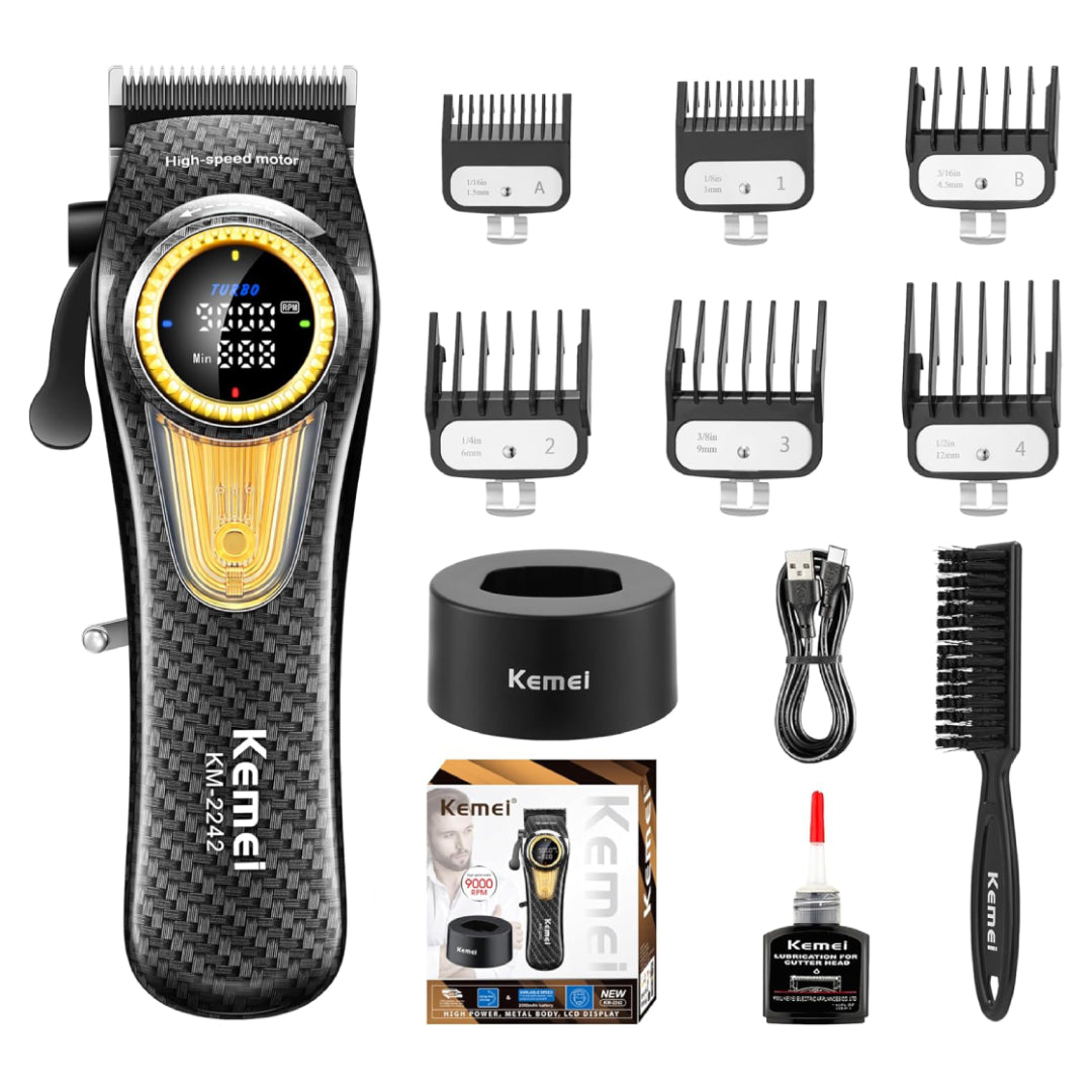 KEMEI Tondeuses à cheveux km-2242 rechargeables sans fil tondeuse à cheveux – Image 4