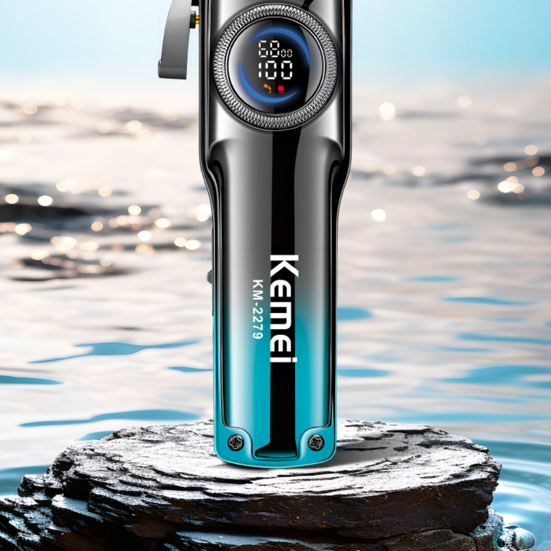 Kemei KM-2279 Tondeuse à cheveux professionnelle Pour Hommes, Avec écran LCD, Rechargeable et Réglable. – Image 8