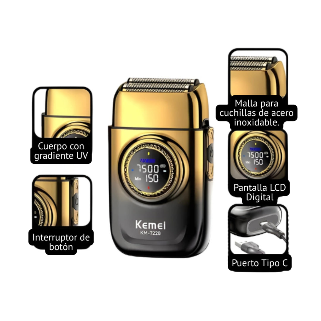 Kemei KM-8557 Kit professionnel Machine de découpe, Finition et Rasoir – Image 6