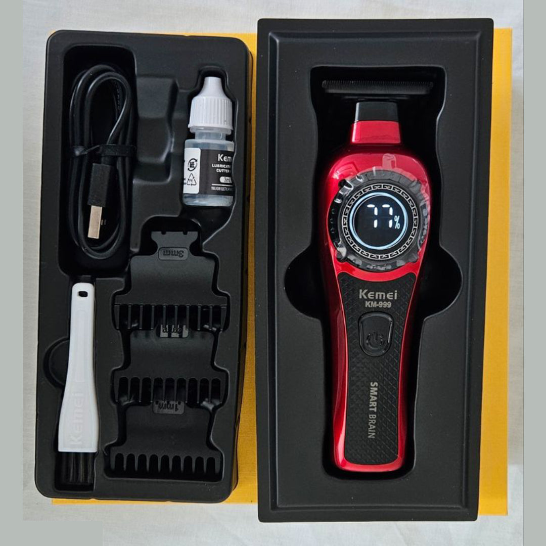 Kemei KM-999 Tondeuse Pro LED USB 7000RPM 1500mAh – Image 5