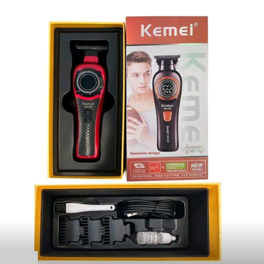 Kemei KM-999 Tondeuse Pro LED USB 7000RPM 1500mAh – Image 4