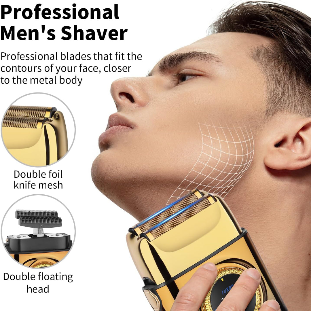 KEMEI KM-T228 Rasoir Electrique a grille pour homme sans fil rechargeable avec écran LED 3vitesses sec et humide – Image 5