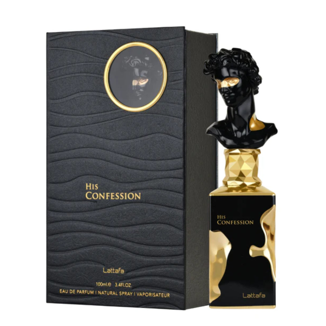 LATTAFA – HIS CONFESSION NOIR Eau de Parfum Pour Homme – 100m