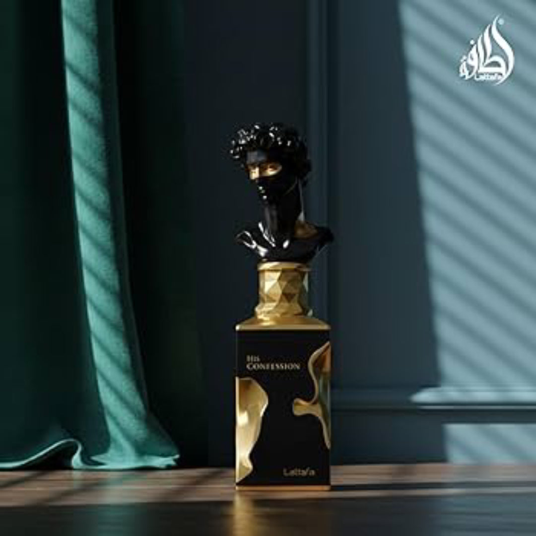 LATTAFA – HIS CONFESSION NOIR Eau de Parfum Pour Homme – 100m - صورة 6