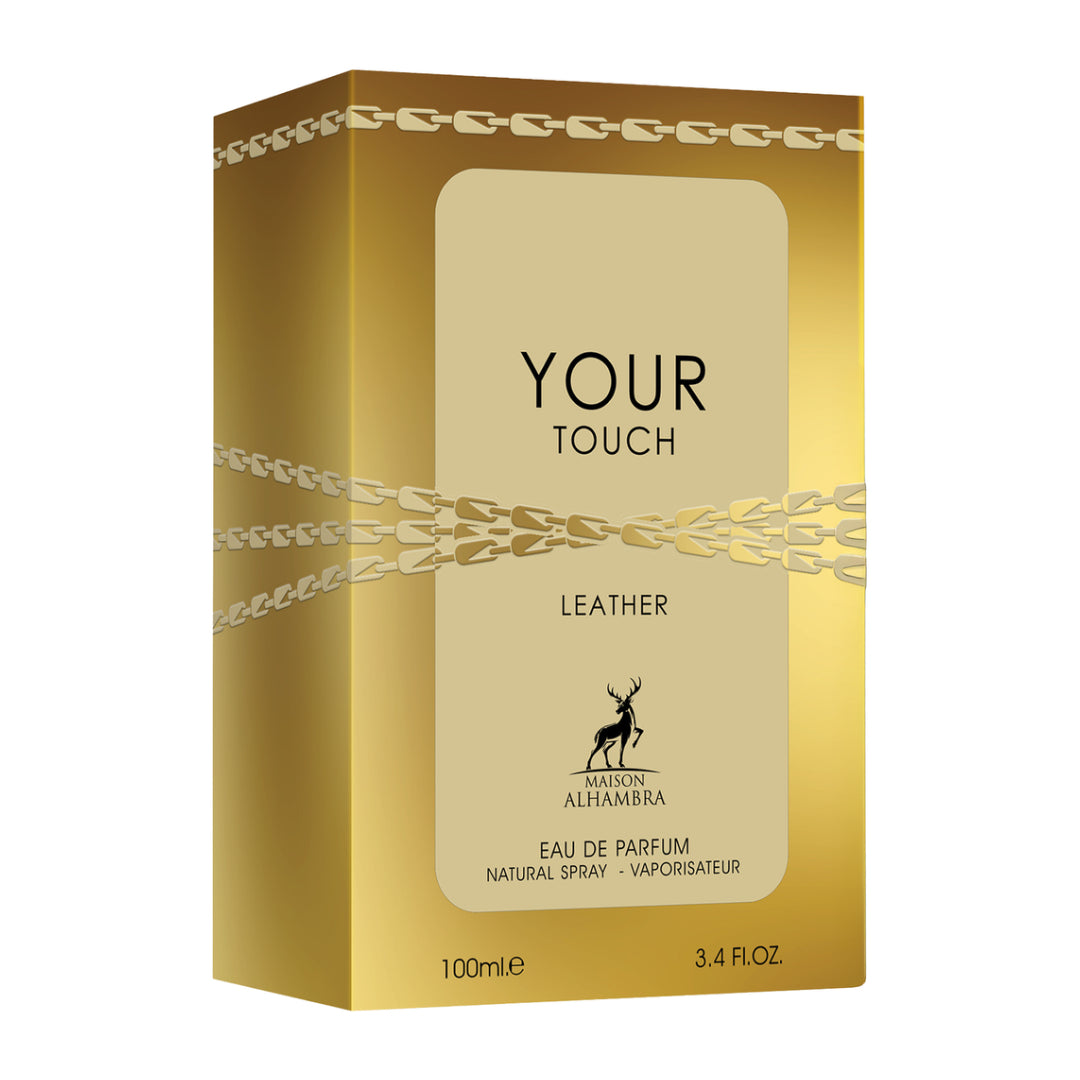 MAISON ALHAMBRA - YOUR TOUCH LEATHER EAU DE PARFUM Pour Hommes - 100ml – Image 4