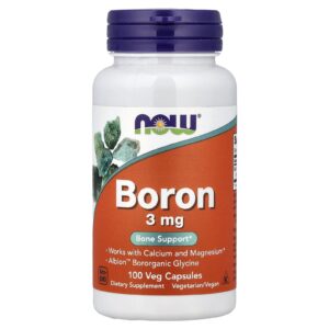NOW Foods Bore 3 mg 100 Capsules Végétariennes