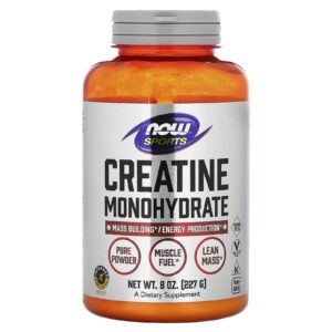 NOW Foods, Sports, Créatine monohydrate, 227 g