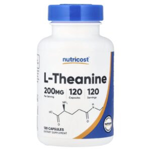 Nutricost L-theanine 200mg - 120 Capsules (120 portions)