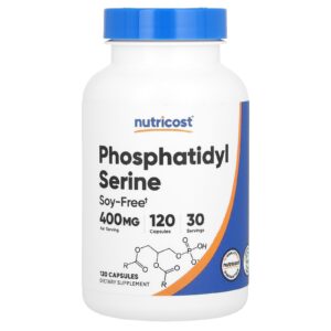 Nutricost, Phosphatidylsérine, 120 capsules (100 mg pièce)