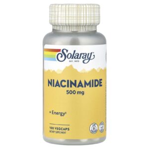 Solaray, Nicotinamide, 500 mg, 100 VegCaps
