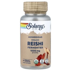 Solaray, Reishi fermenté biologique, 60 capsules biologiques