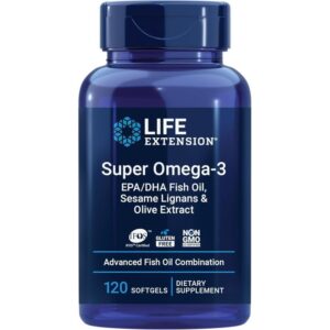 Life Extension Advanced Super Omega-3, 120 capsules à enveloppe molle