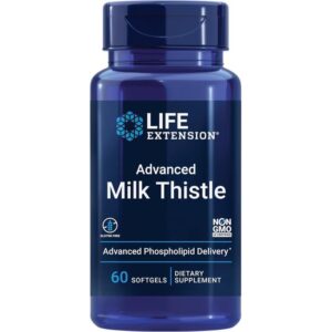 Life Extension, Chardon-Marie Milk thistle 60 capsules à enveloppe molle