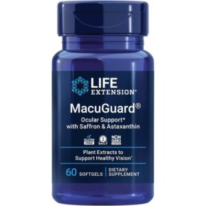 Life Extension MacuGuard, Soutien oculaire au safran & à l'astaxanthine, 60 capsules