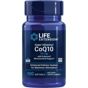 Life Extension Super Ubiquinol CoQ10  50 mg, 100 gélules