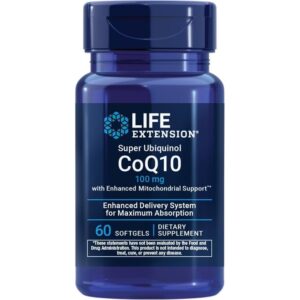 Life Extension Super Ubiquinol CoQ10 100 mg, 60 capsules à enveloppe molle