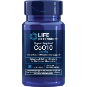 Life Extension Super Ubiquinol CoQ10 200 mg, 30 capsules