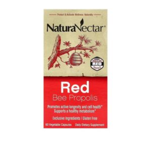 NaturaNectar Red Bee Propolis, 60 Capsules végétales