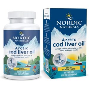 Nordic Naturals Huile de foie de morue arctique™, Citron, 90 capsules molles